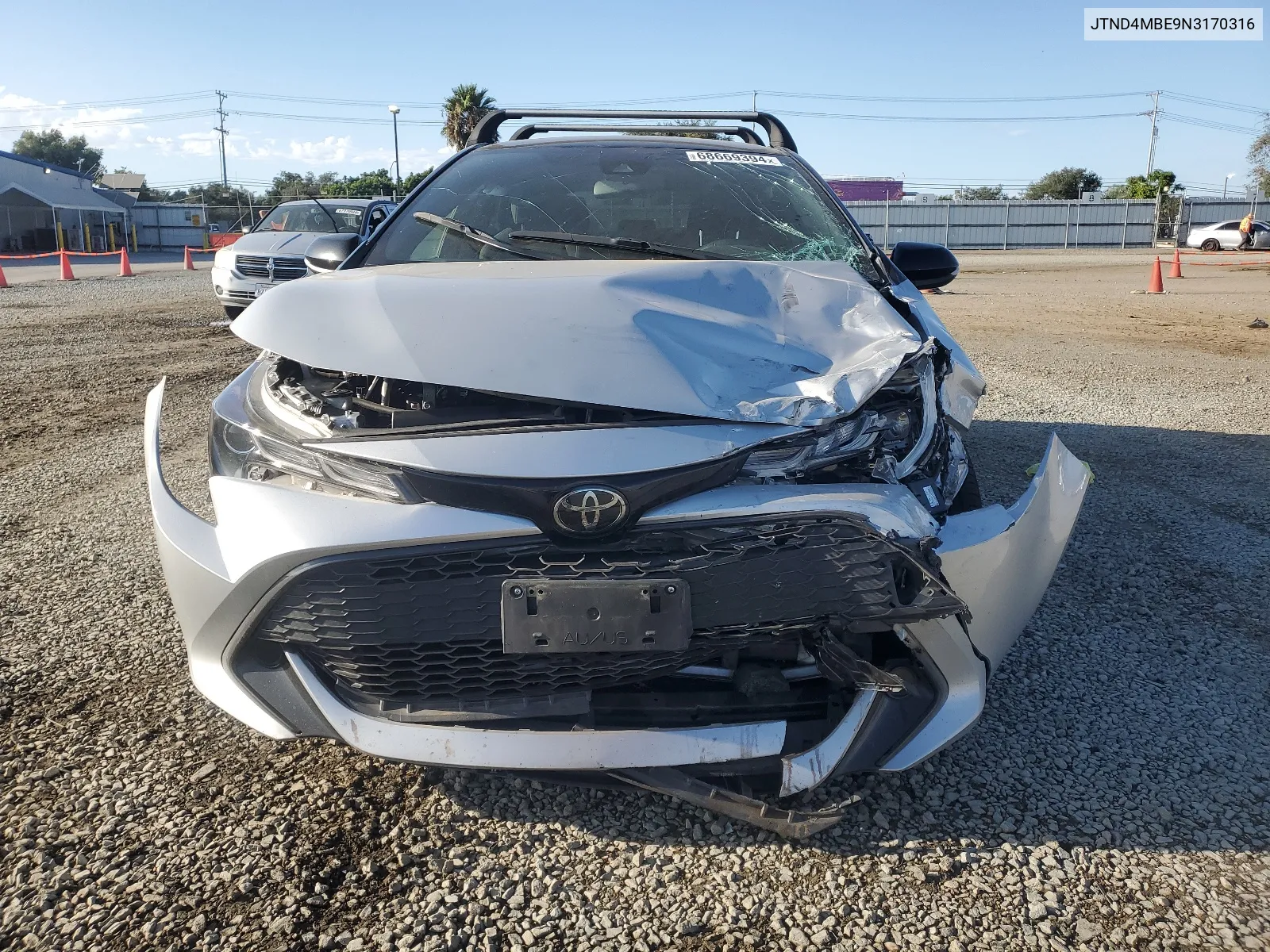 Auction sale of the 2022 Toyota Corolla , vin: JTND4MBE9N3170316, lot number: 68669394