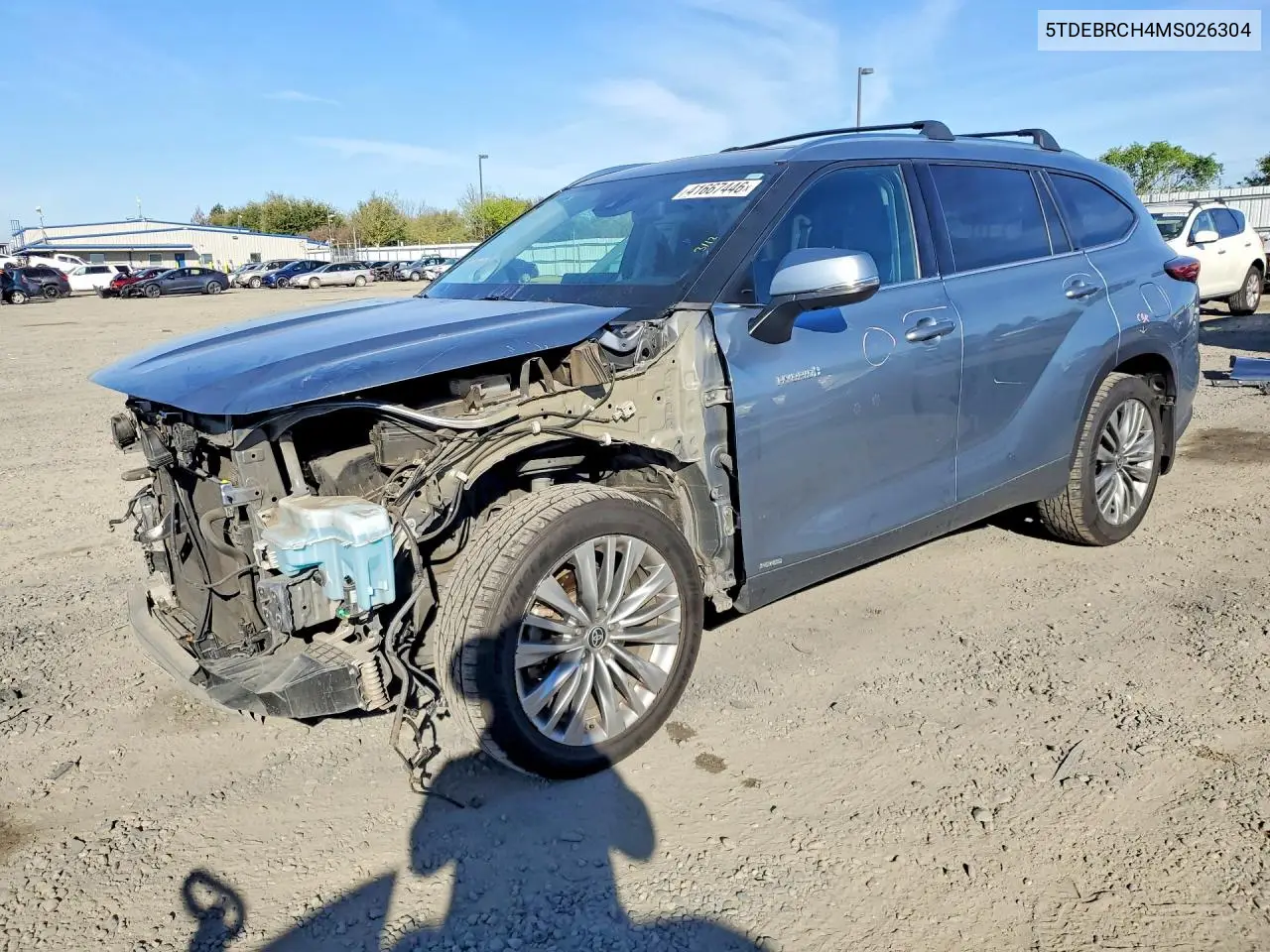 Auction sale of the 2021 Toyota Highlander , vin: 5TDEBRCH4MS026304, lot number: 41667446