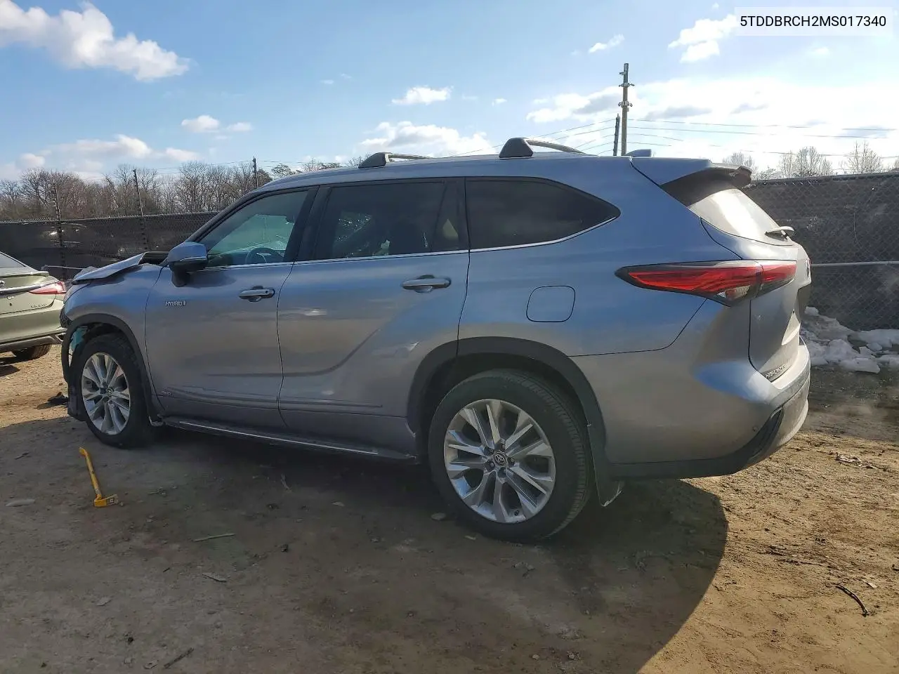 Auction sale of the 2021 Toyota Highlander , vin: 5TDDBRCH2MS017340, lot number: 76491525
