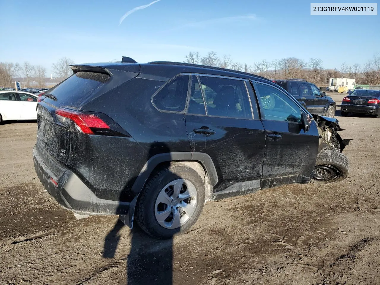 Auction sale of the 2019 Toyota RAV 4 , vin: 2T3G1RFV4KW001119, lot number: 42731475