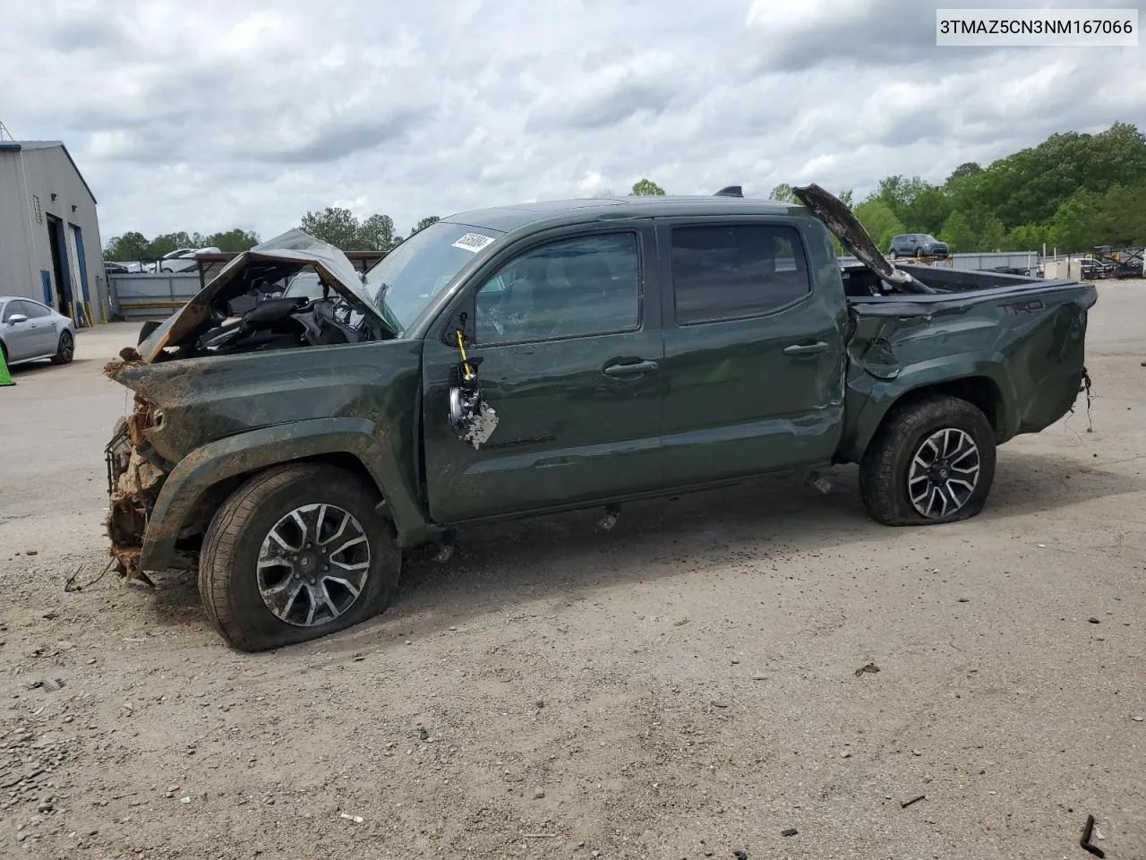 Auction sale of the 2022 Toyota Tacoma , vin: 3TMAZ5CN3NM167066, lot number: 50958884