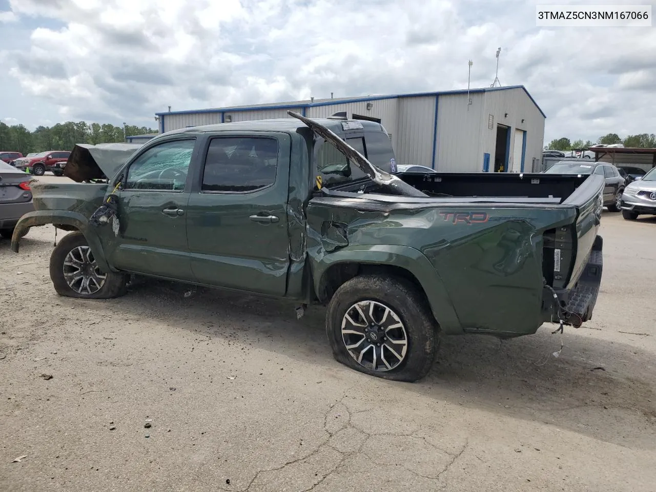 Auction sale of the 2022 Toyota Tacoma , vin: 3TMAZ5CN3NM167066, lot number: 50958884