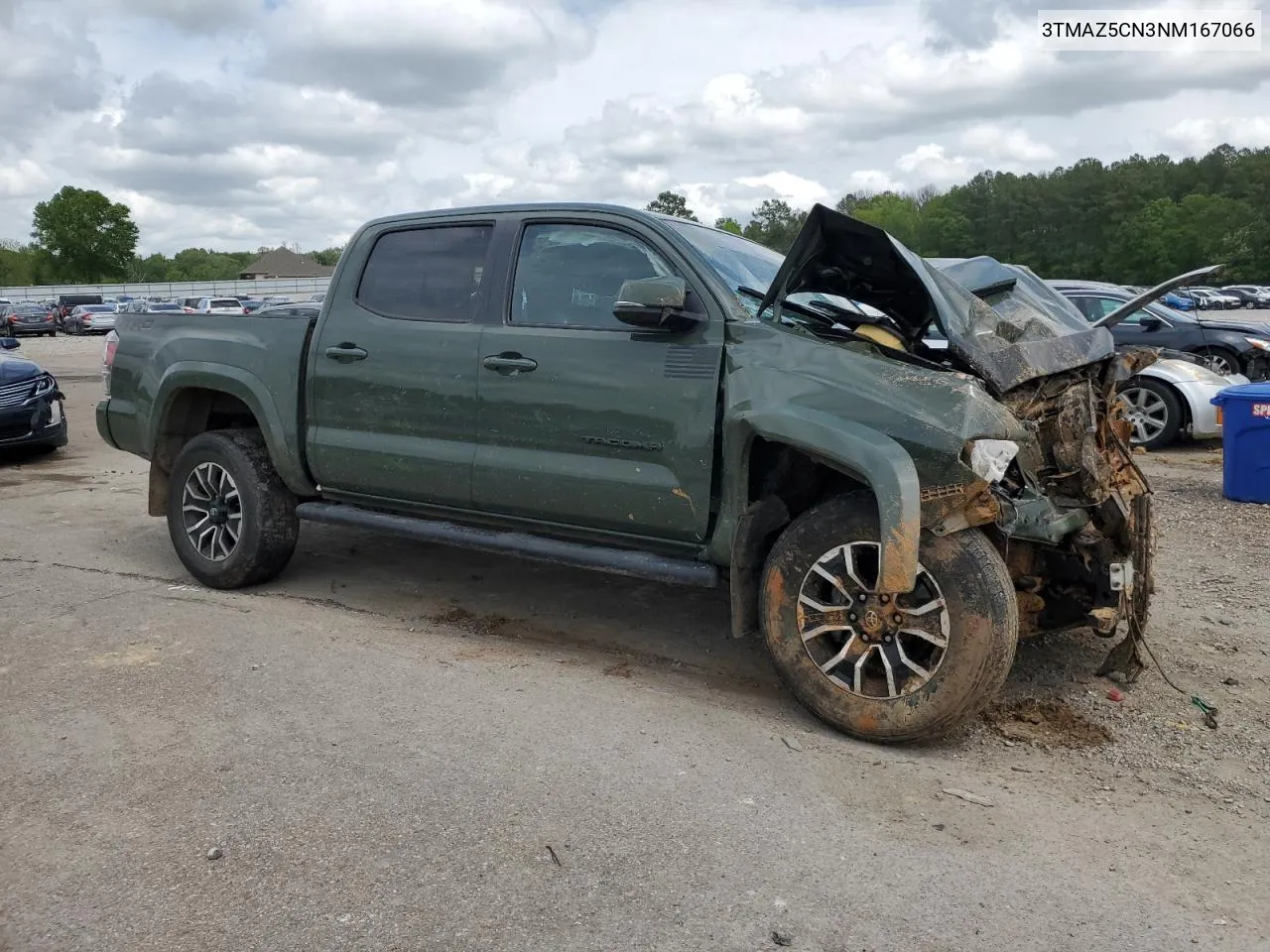 Auction sale of the 2022 Toyota Tacoma , vin: 3TMAZ5CN3NM167066, lot number: 50958884