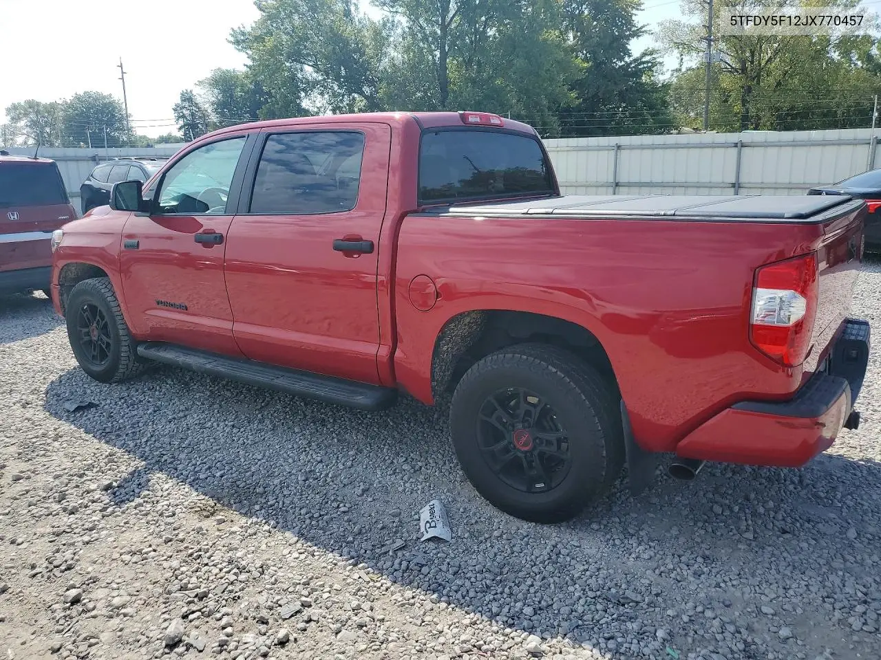 Auction sale of the 2018 Toyota Tundra , vin: 5TFDY5F12JX770457, lot number: 67030086