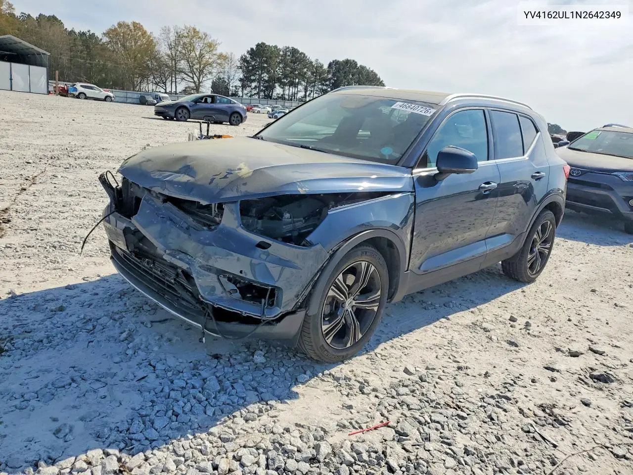 Auction sale of the 2022 Volvo XC40 , vin: YV4162UL1N2642349, lot number: 46840726