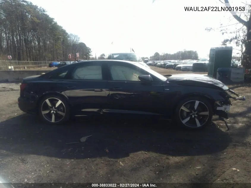 Auction sale of the 2020 Audi A6 , vin: WAUL2AF22LN001953, lot number: 38833022
