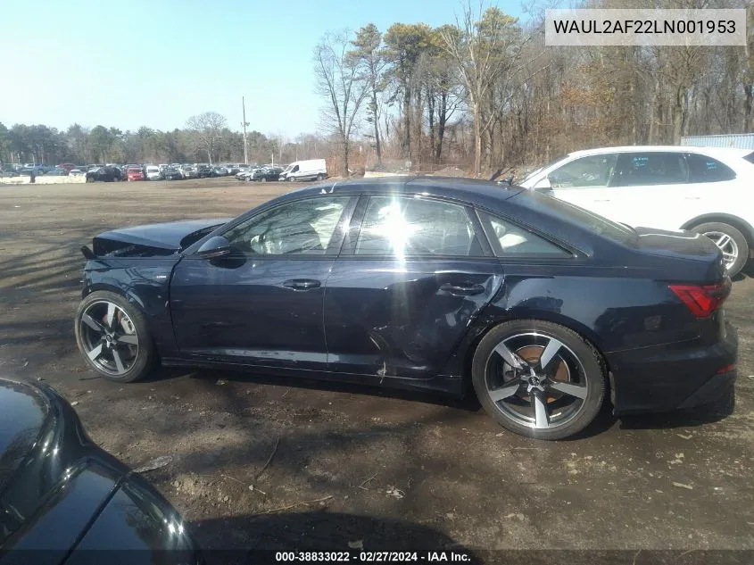 Auction sale of the 2020 Audi A6 , vin: WAUL2AF22LN001953, lot number: 38833022