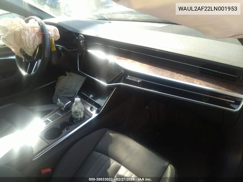 Auction sale of the 2020 Audi A6 , vin: WAUL2AF22LN001953, lot number: 38833022