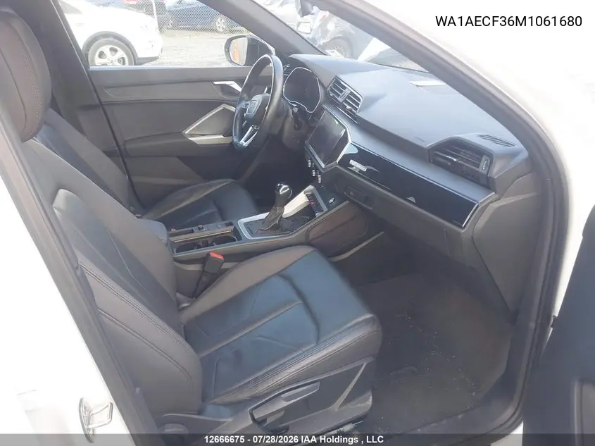 Auction sale of the 2021 Audi Q3 , vin: WA1AECF36M1061680, lot number: 12666675