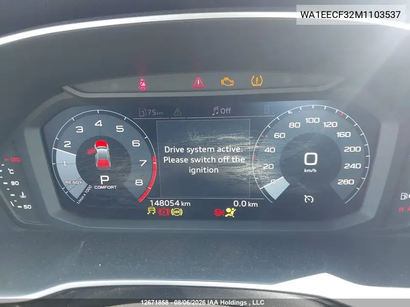 Auction sale of the 2021 Audi Q3 , vin: WA1EECF32M1103537, lot number: 12671858