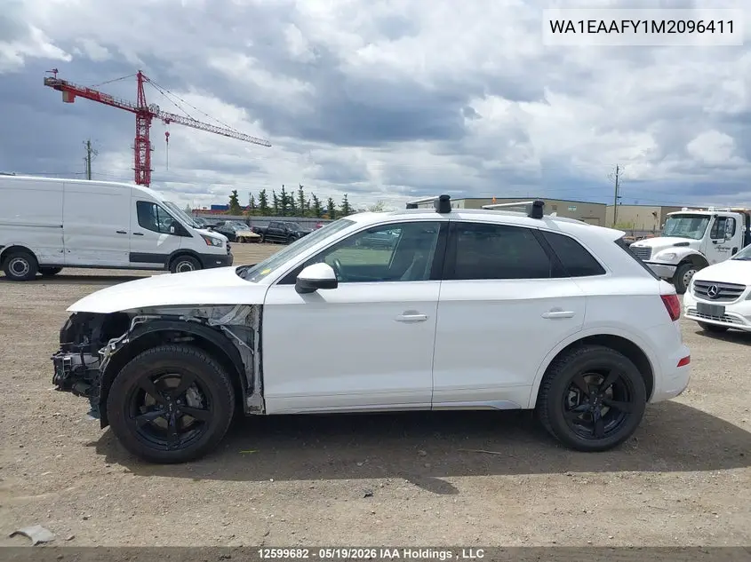 Auction sale of the 2021 Audi Q5 , vin: WA1EAAFY1M2096411, lot number: 12599682