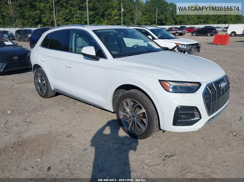 Auction sale of the 2021 Audi Q5 , vin: WA1CAAFY1M2055574, lot number: 46015473