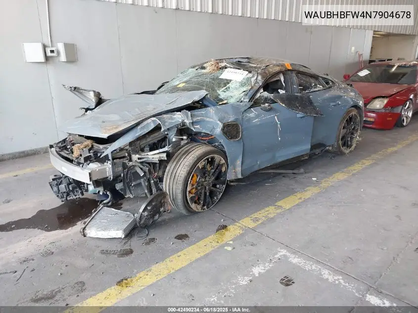 Auction sale of the 2022 Audi RS e tron GT , vin: WAUBHBFW4N7904678, lot number: 42490234