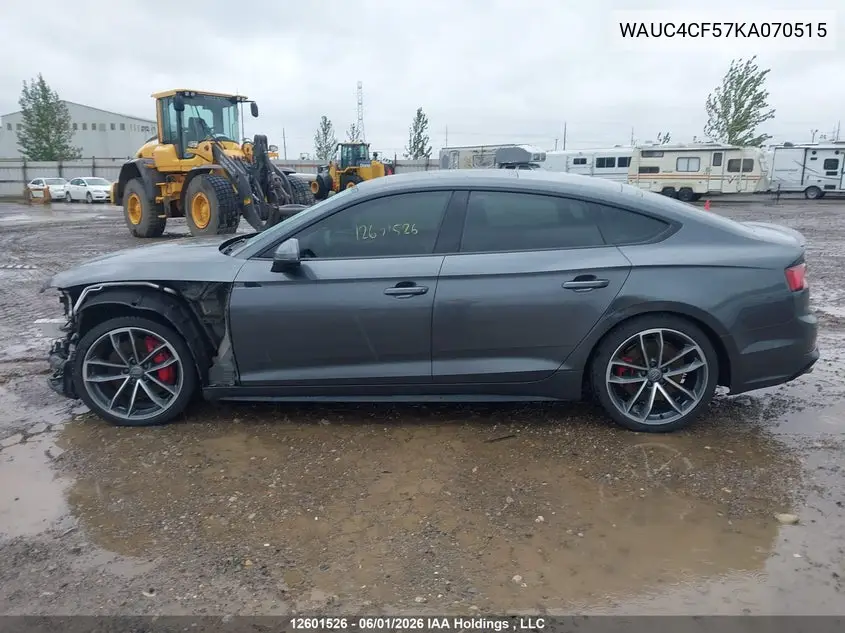 Auction sale of the 2019 Audi S5 , vin: WAUC4CF57KA070515, lot number: 12601526