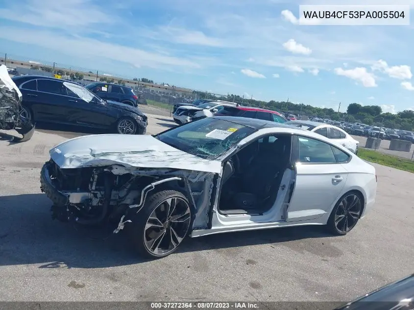 Auction sale of the 2023 Audi S5 , vin: WAUB4CF53PA005504, lot number: 37272364