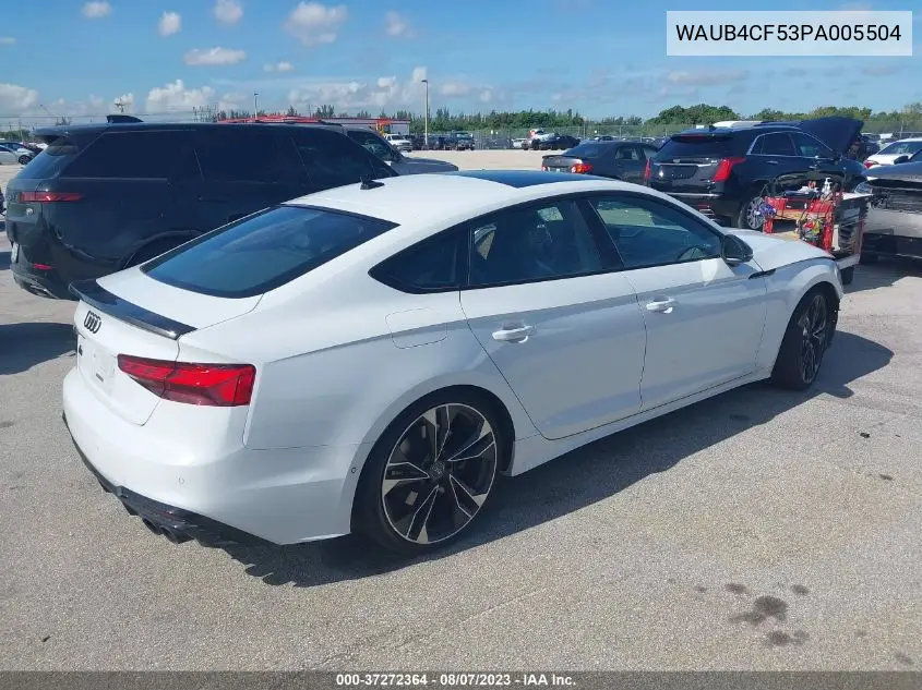 Auction sale of the 2023 Audi S5 , vin: WAUB4CF53PA005504, lot number: 37272364