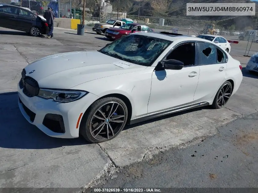 Auction sale of the 2021 BMW 3er , vin: 3MW5U7J04M8B60974, lot number: 37826539