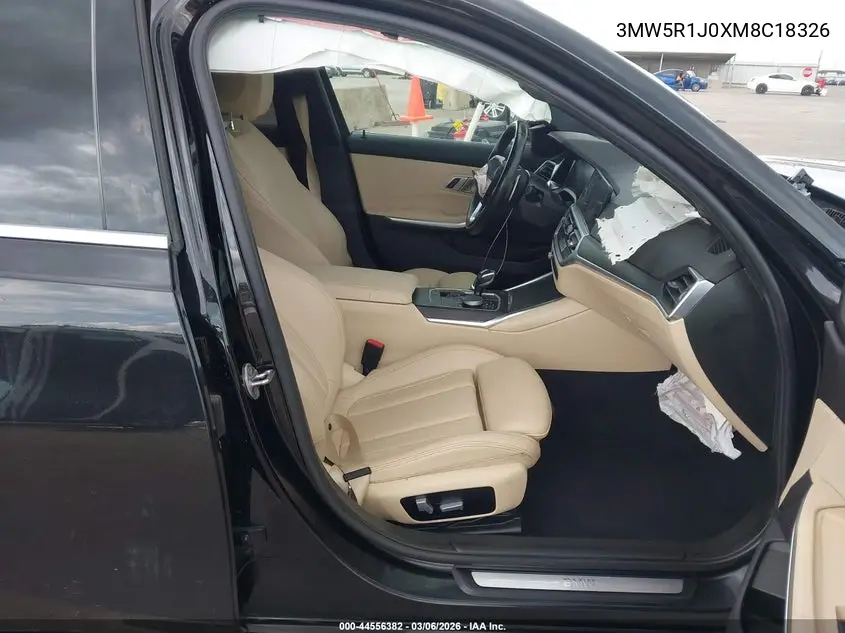 Auction sale of the 2021 BMW 3er , vin: 3MW5R1J0XM8C18326, lot number: 44556382