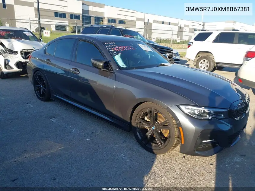 Auction sale of the 2021 BMW 3er , vin: 3MW5R7J0XM8B67381, lot number: 45359372