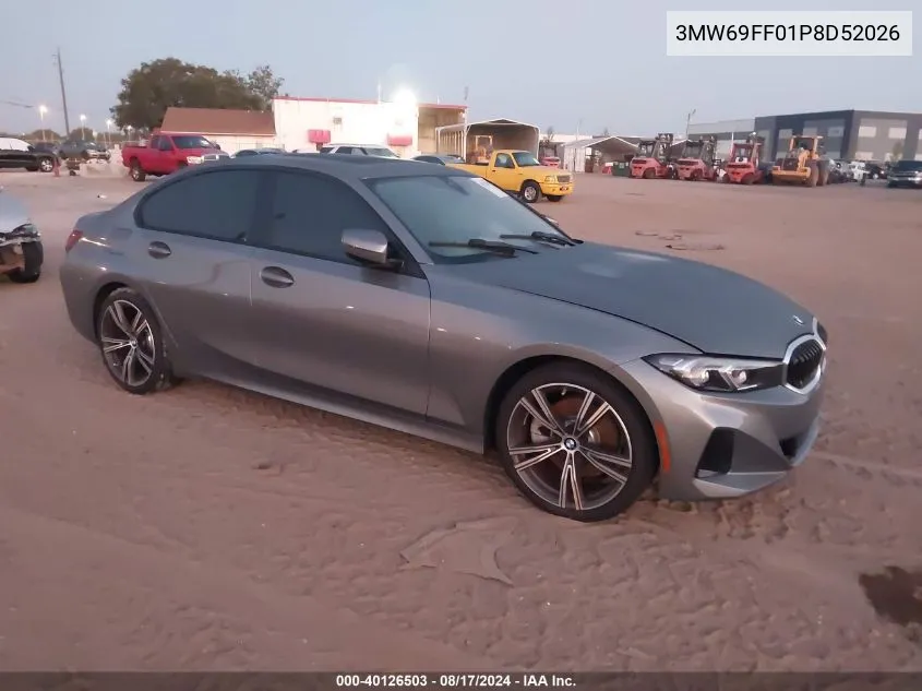 Auction sale of the 2023 BMW 3er , vin: 3MW69FF01P8D52026, lot number: 40126503
