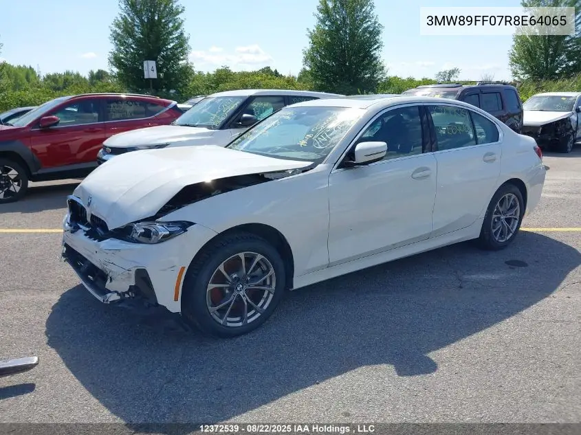 Auction sale of the 2024 BMW 3er , vin: 3MW89FF07R8E64065, lot number: 12372539
