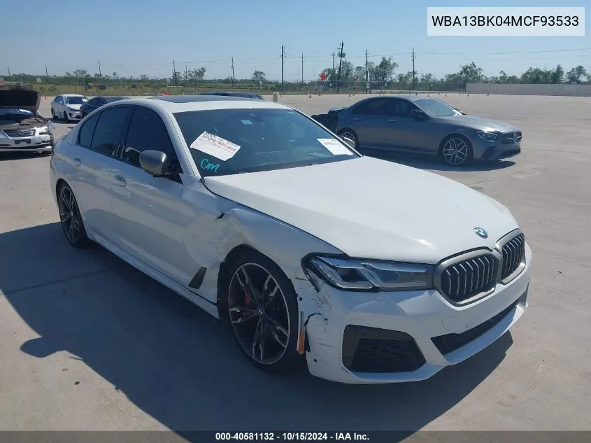 Auction sale of the 2021 BMW 5er , vin: WBA13BK04MCF93533, lot number: 40581132