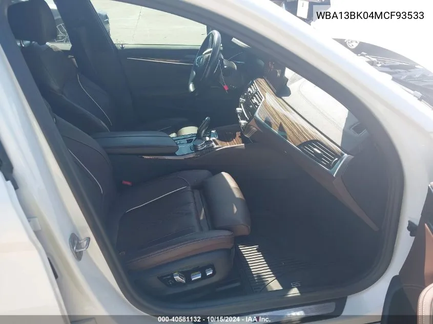 Auction sale of the 2021 BMW 5er , vin: WBA13BK04MCF93533, lot number: 40581132