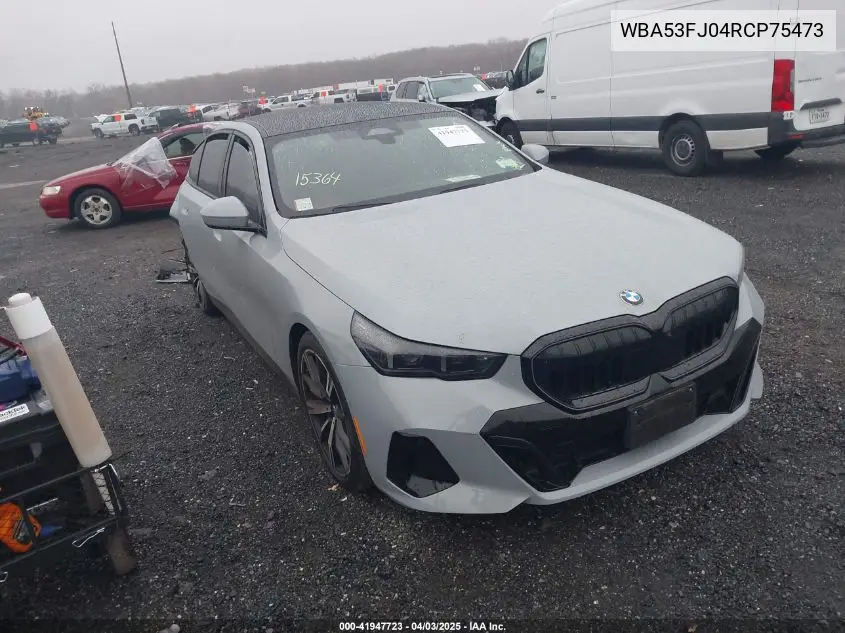 Auction sale of the 2024 BMW 5er , vin: WBA53FJ04RCP75473, lot number: 41947723
