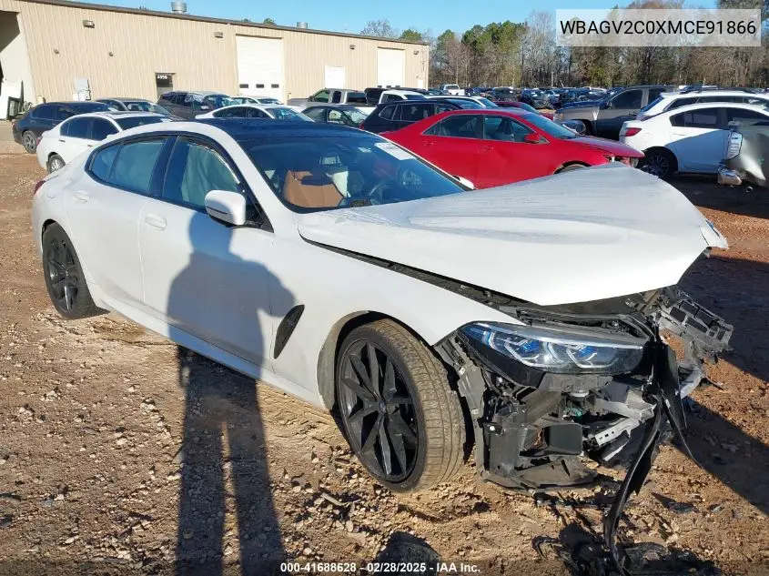 Auction sale of the 2021 BMW 8er , vin: WBAGV2C0XMCE91866, lot number: 41688628