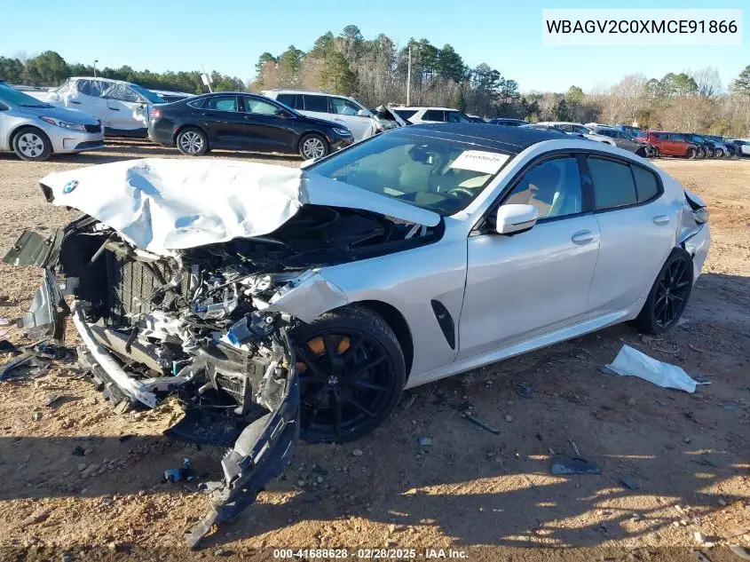 Auction sale of the 2021 BMW 8er , vin: WBAGV2C0XMCE91866, lot number: 41688628