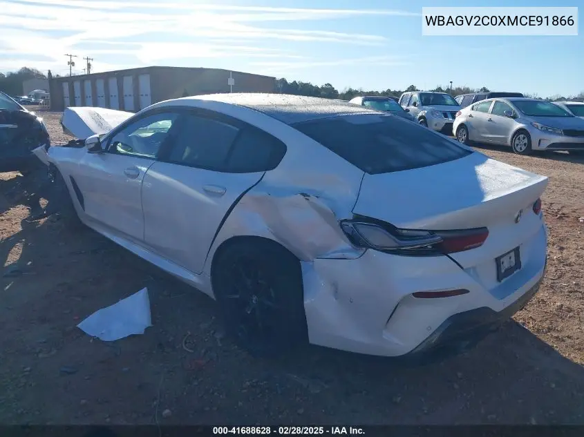 Auction sale of the 2021 BMW 8er , vin: WBAGV2C0XMCE91866, lot number: 41688628