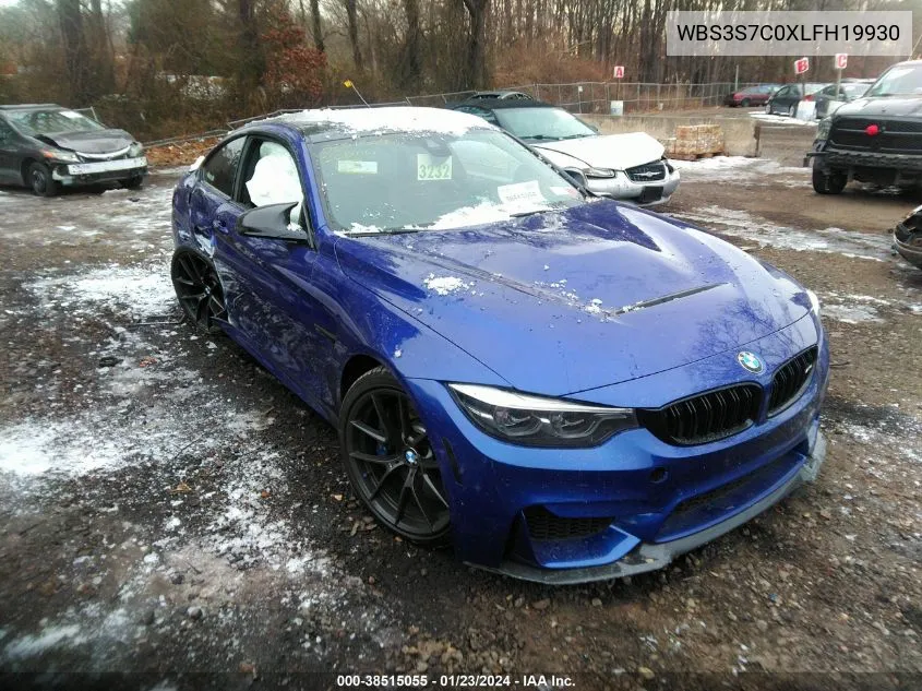 Auction sale of the 2020 BMW M4 , vin: WBS3S7C0XLFH19930, lot number: 38515055