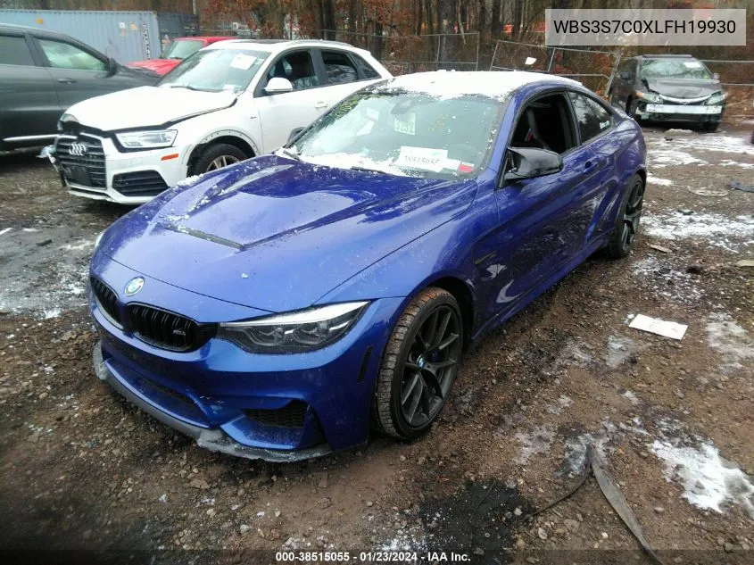 Auction sale of the 2020 BMW M4 , vin: WBS3S7C0XLFH19930, lot number: 38515055