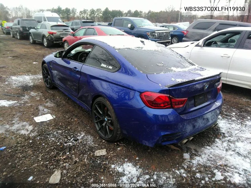 Auction sale of the 2020 BMW M4 , vin: WBS3S7C0XLFH19930, lot number: 38515055