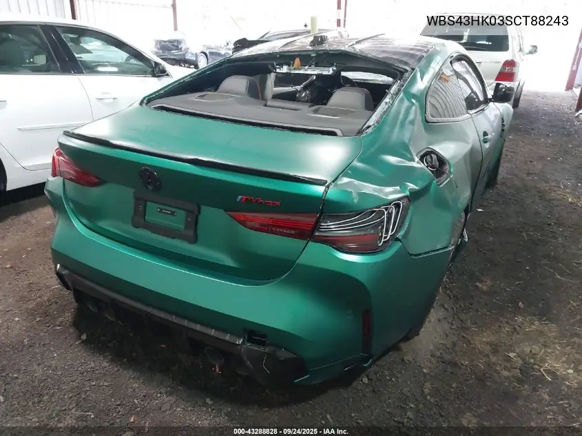 Auction sale of the 2025 BMW M4 , vin: WBS43HK03SCT88243, lot number: 43288828