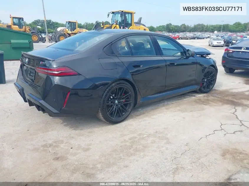 Auction sale of the 2025 BMW M5 , vin: WBS83FK03SCU77171, lot number: 42596015