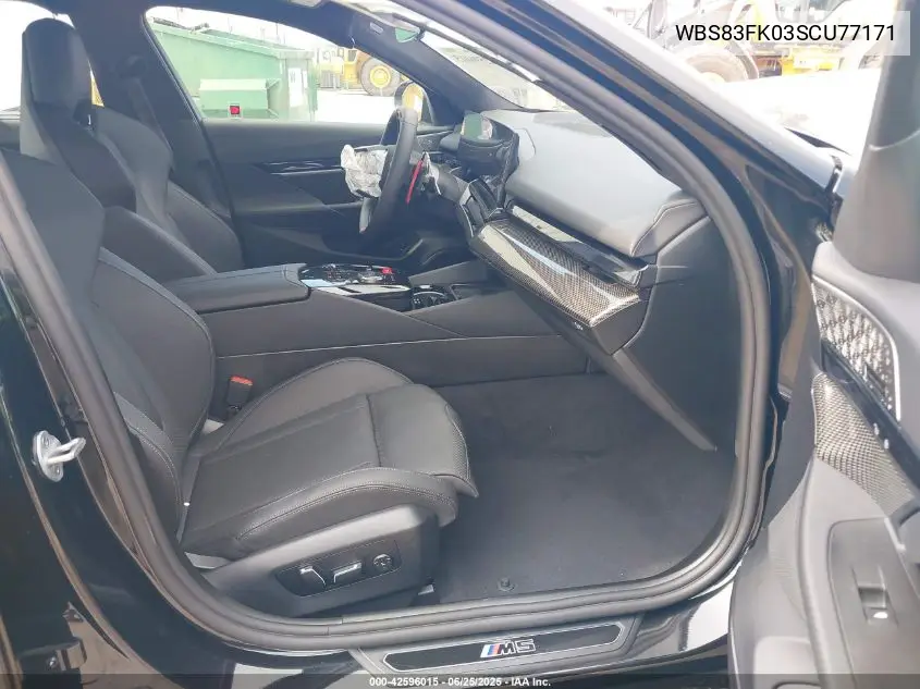 Auction sale of the 2025 BMW M5 , vin: WBS83FK03SCU77171, lot number: 42596015