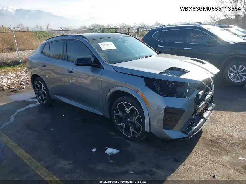 Auction sale of the 2025 BMW X2 , vin: WBX83GM06S5113554, lot number: 44139831