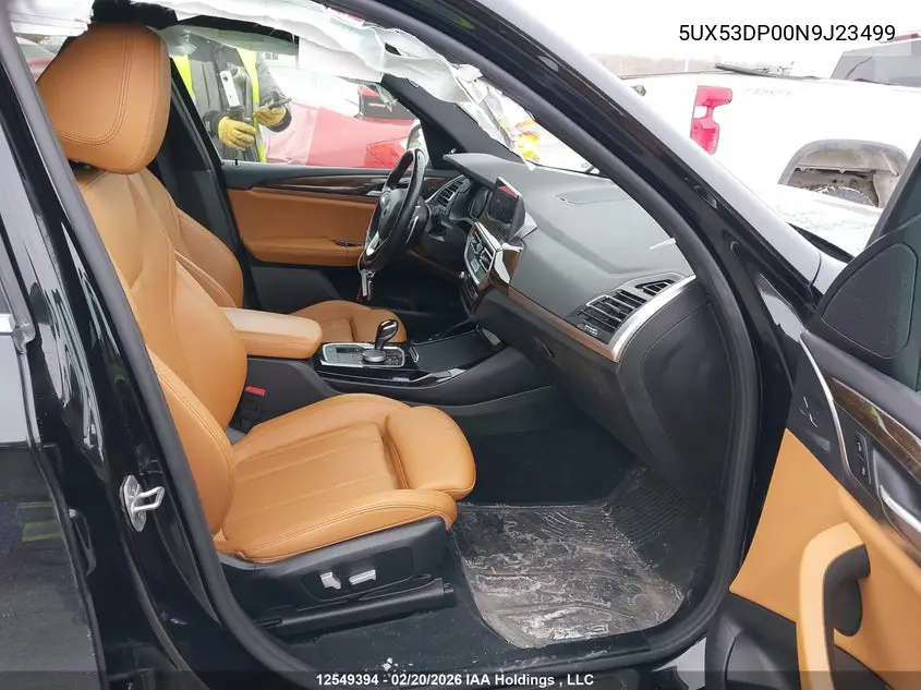 Auction sale of the 2022 BMW X3 , vin: 5UX53DP00N9J23499, lot number: 12549394