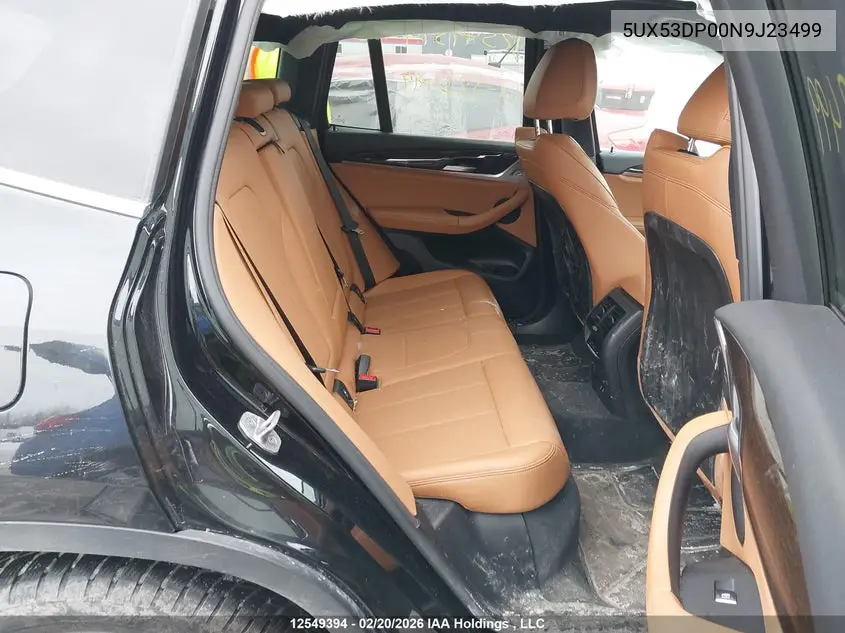 Auction sale of the 2022 BMW X3 , vin: 5UX53DP00N9J23499, lot number: 12549394
