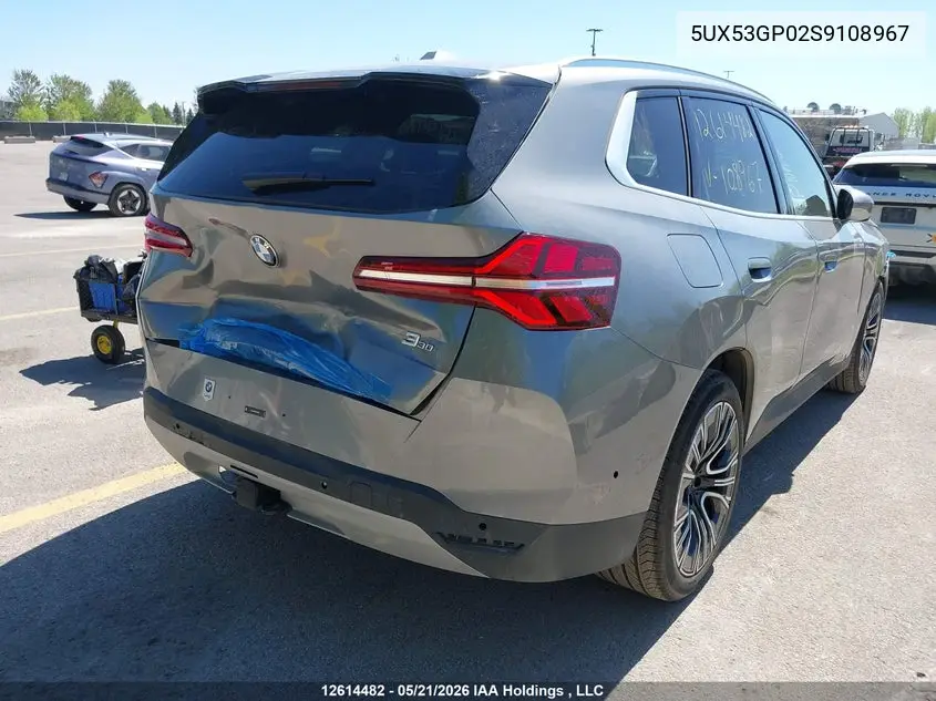 Auction sale of the 2025 BMW X3 , vin: 5UX53GP02S9108967, lot number: 12614482