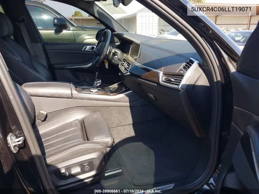 Auction sale of the 2020 BMW X5 , vin: 5UXCR4C06LLT19071, lot number: 39906661