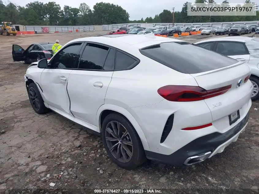 Auction sale of the 2023 BMW X6 , vin: 5UXCY6C03P9P19767, lot number: 37576427