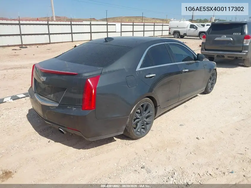 Auction sale of the 2016 Cadillac ATS , vin: 1G6AE5SX4G0117302, lot number: 45914662