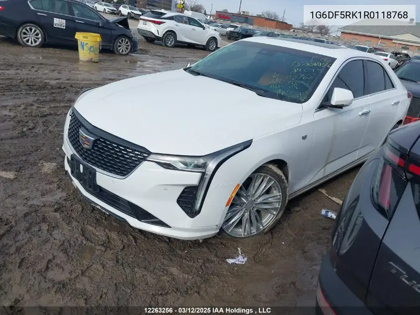 Auction sale of the 2024 Cadillac CT4 , vin: 1G6DF5RK1R0118768, lot number: 12263256