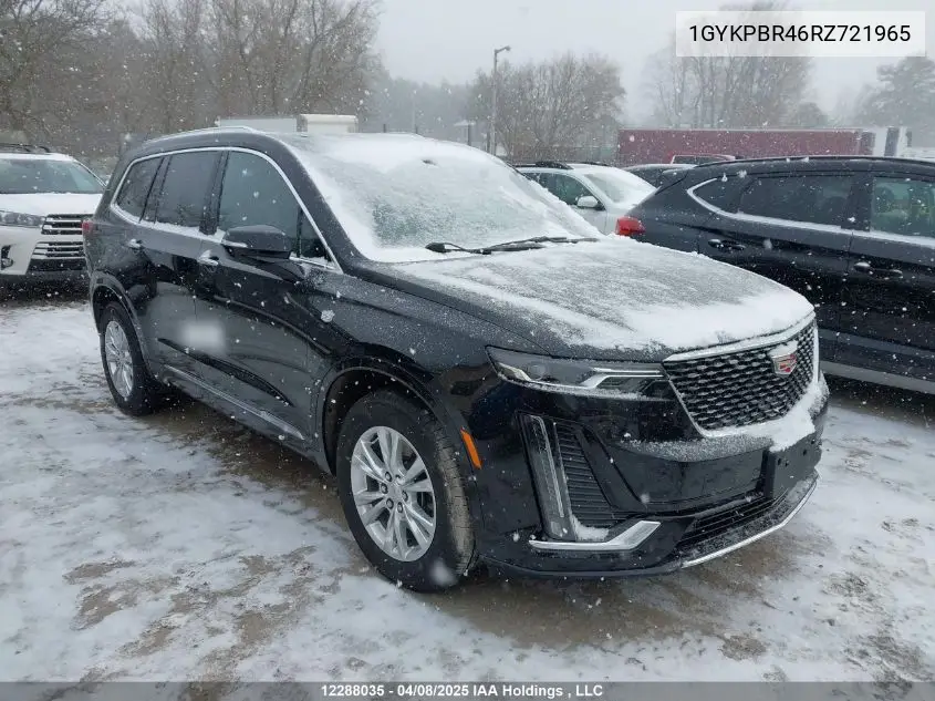 Auction sale of the 2024 Cadillac XT6 , vin: 1GYKPBR46RZ721965, lot number: 12288035