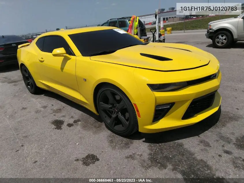 Auction sale of the 2018 Chevrolet Camaro , vin: 1G1FH1R75J0120783, lot number: 36668463
