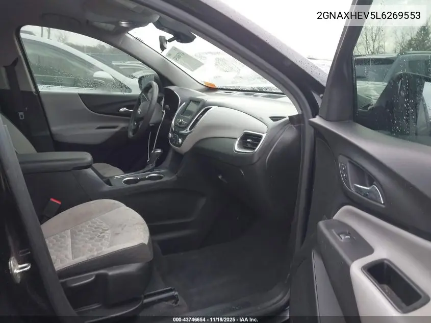 Auction sale of the 2020 Chevrolet Equinox , vin: 2GNAXHEV5L6269553, lot number: 43746654