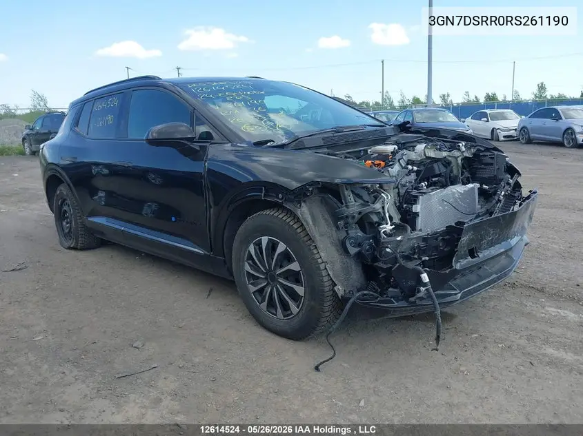 Auction sale of the 2024 Chevrolet Equinox , vin: 3GN7DSRR0RS261190, lot number: 12614524