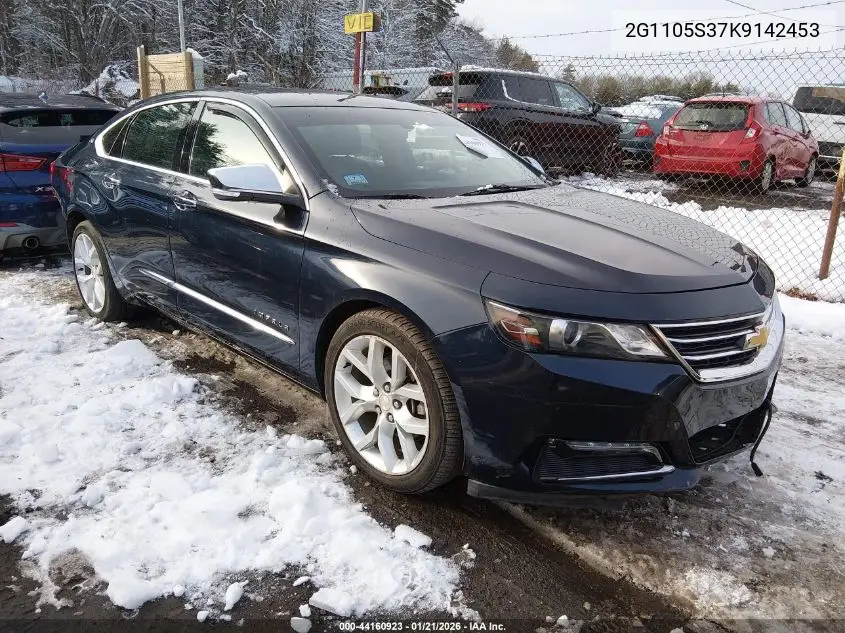 Auction sale of the 2019 Chevrolet Impala , vin: 2G1105S37K9142453, lot number: 44160923